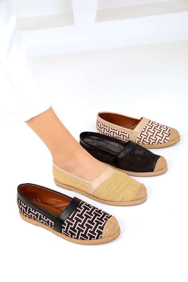 Soho Soho Beige Wicker Women's Ballerinas 19250