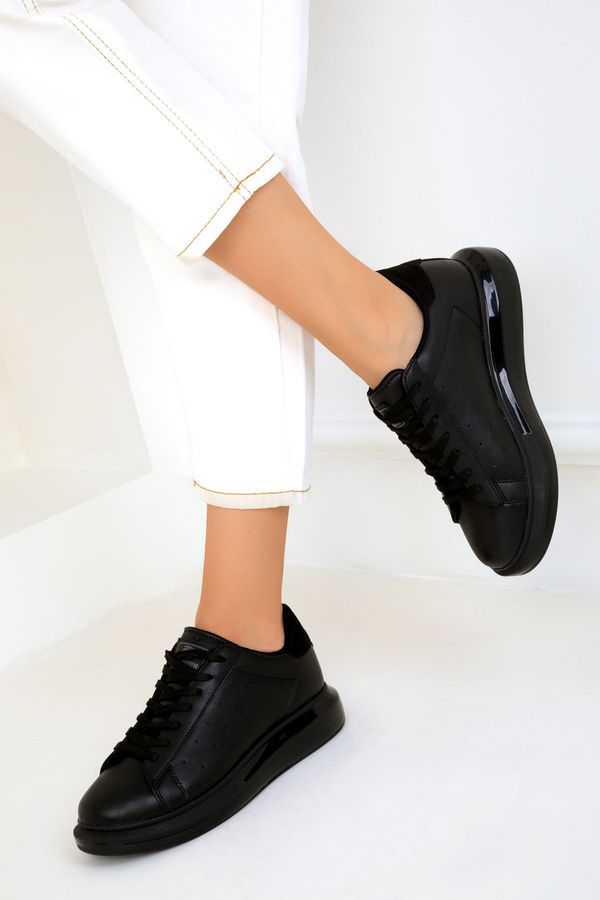 Soho Soho Black-Black Women's Sneakers 19507