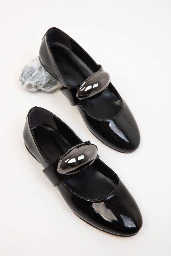 Soho Soho Black Patent Leather Women's Ballerinas 19748