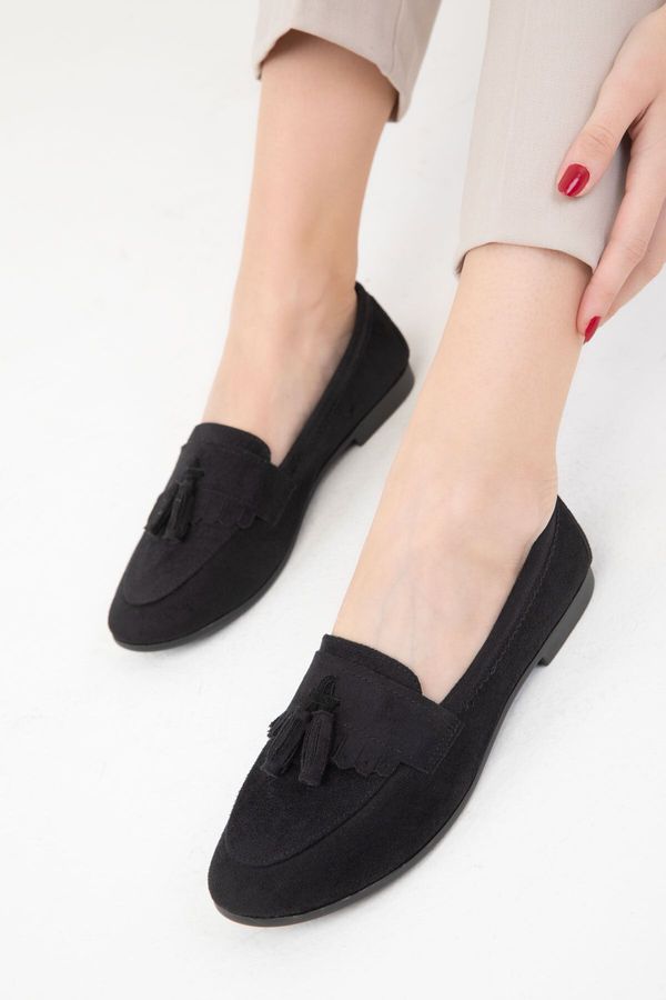 Soho Soho Black Suede Women's Ballerinas (19919)