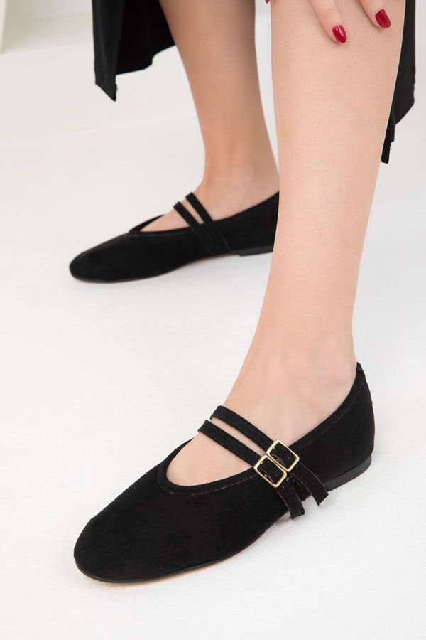 Soho Soho Black Suede Women's Ballerinas 19937