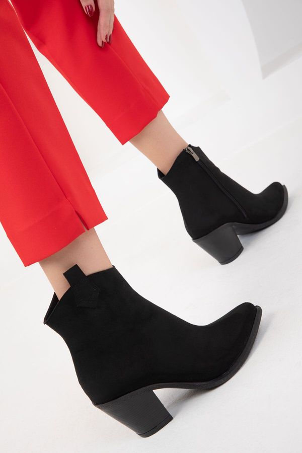 Soho Soho Black Suede Women's Boots & Bootie 19779