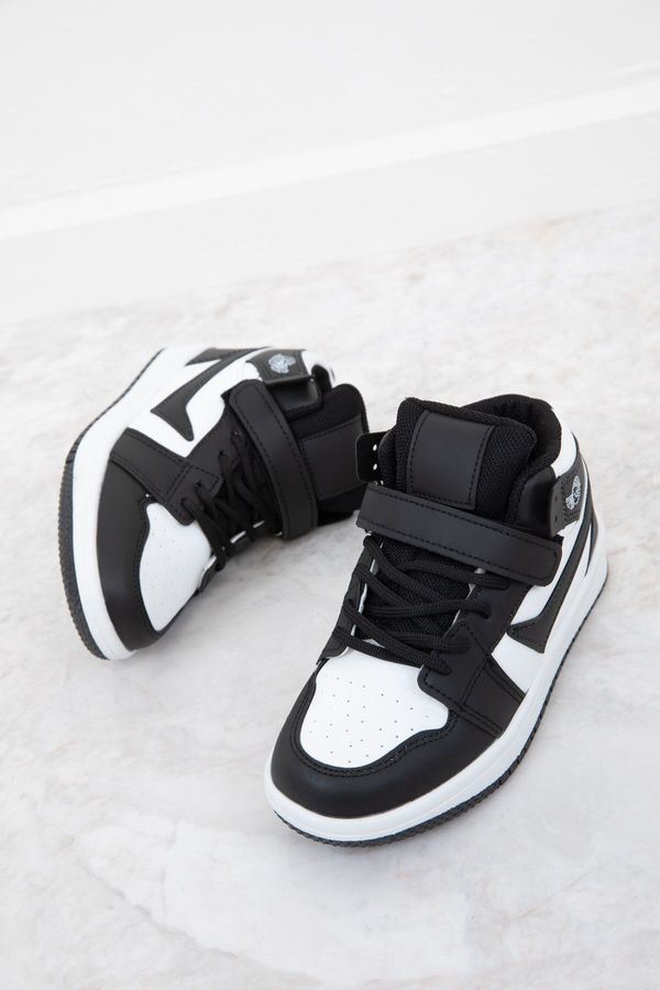 Soho Soho Black-White Kids Unisex Sneakers 19643