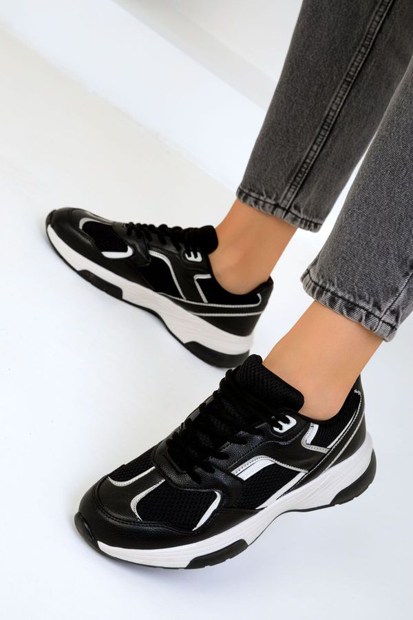 Soho Soho Black-White Women's Sneakers 19505