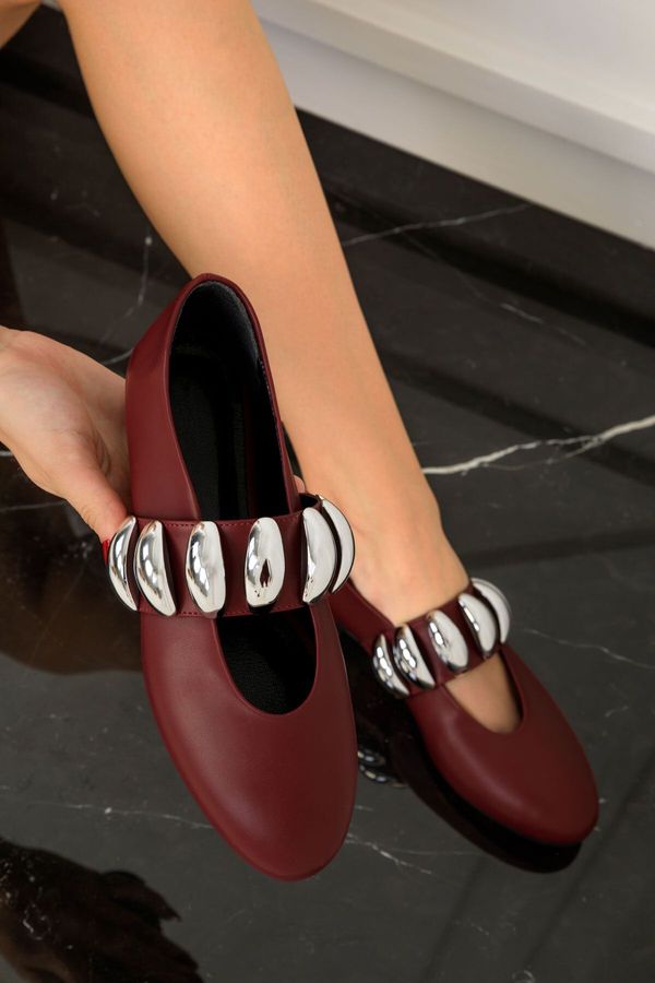 Soho Soho Claret Red Women's Ballerinas (19541)