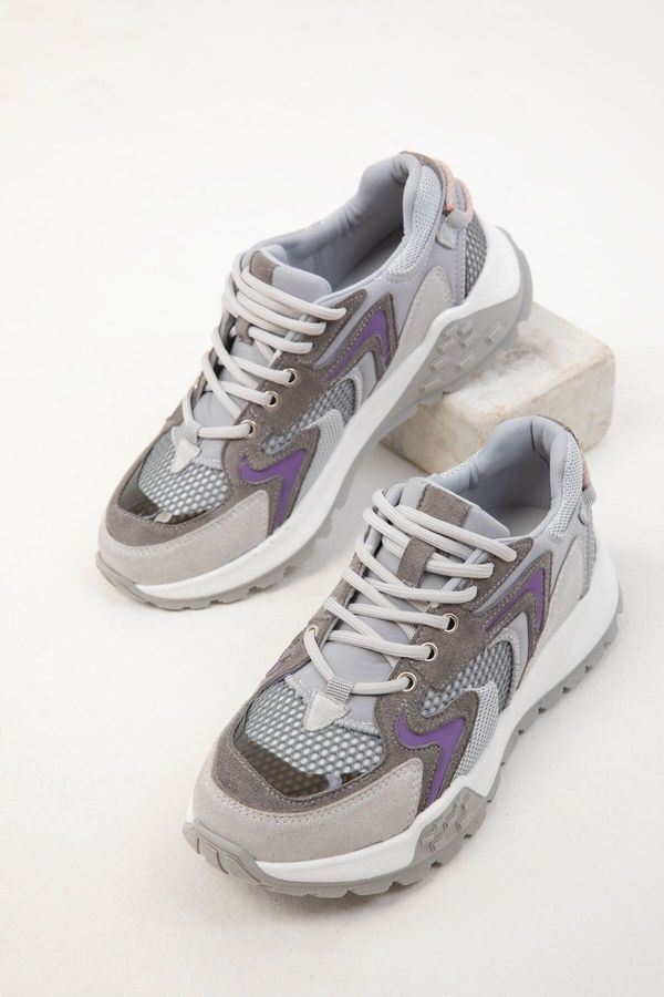 Soho Soho Grey-Purple Women's Sneakers 19909