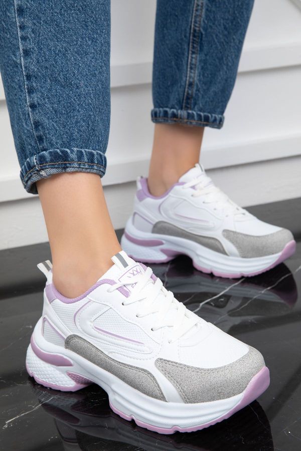 Soho Soho Ice-White-Lilac Women's Sneaker 19686