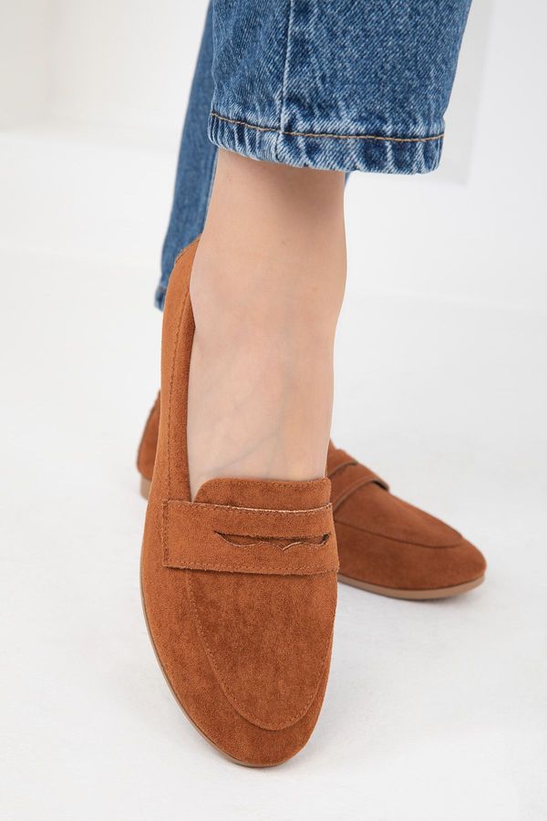 Soho Soho Tan Suede Women's Ballerinas (19866)