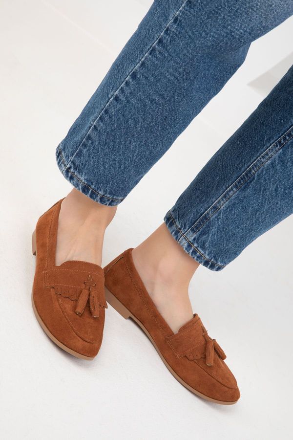 Soho Soho Tan Suede Women's Ballerinas (19919)