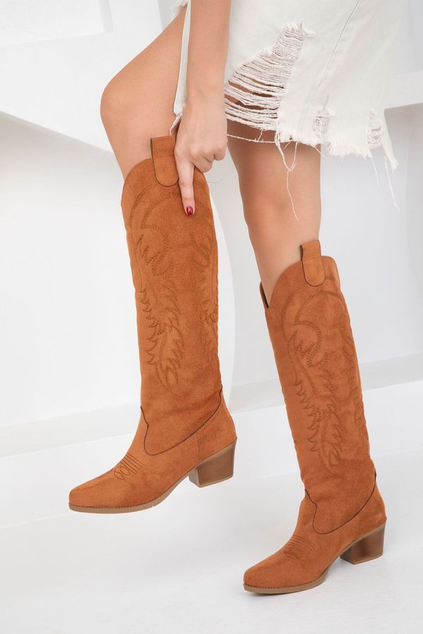 Soho Soho Tan Suede Women's Boots 19723