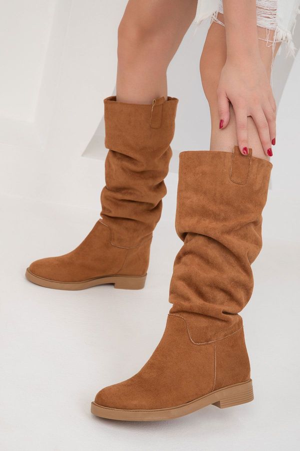 Soho Soho Tan Suede Women's Boots 19787