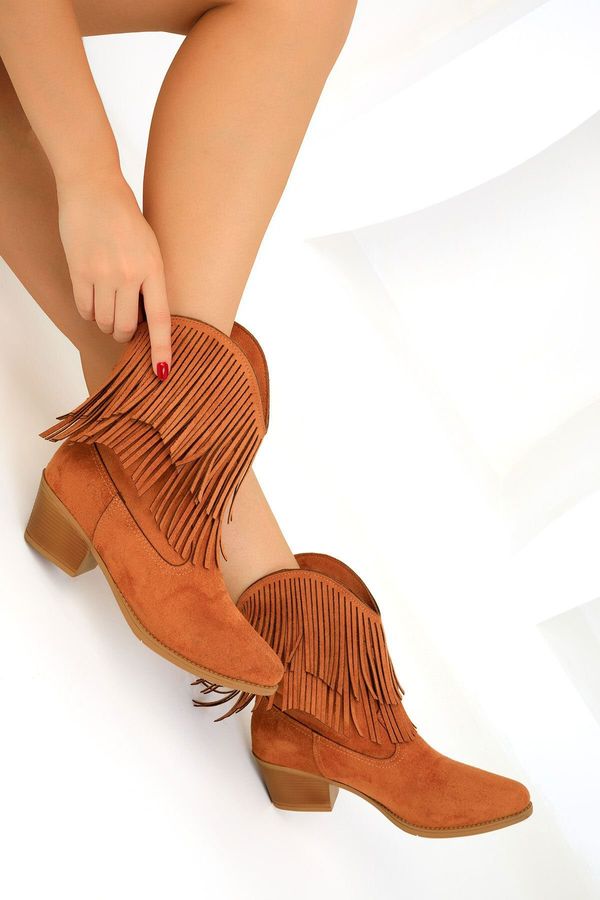 Soho Soho Tan Suede Women's Boots & Bootie 19586