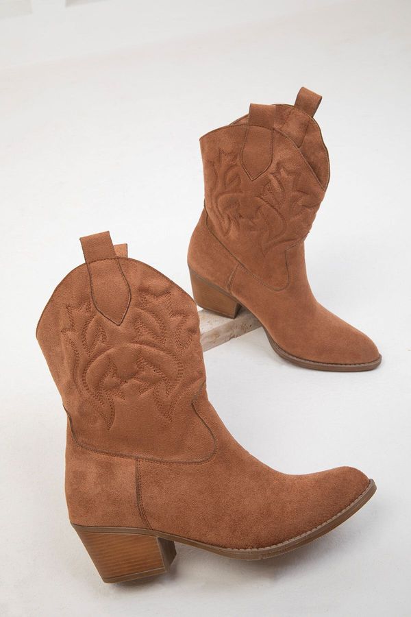 Soho Soho Tan Suede Women's Boots & Bootie 19803