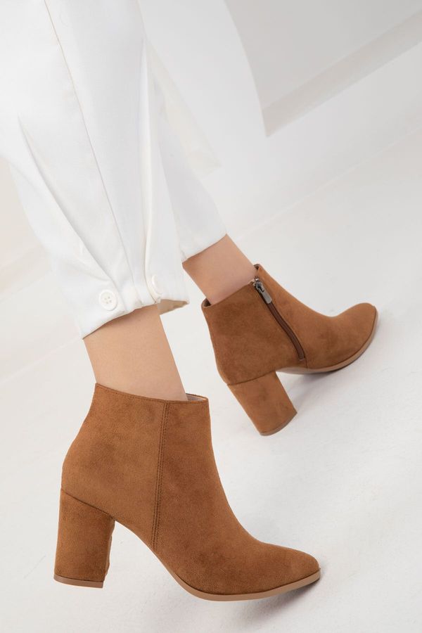 Soho Soho Tan Suede Women's Boots & Booties 17518