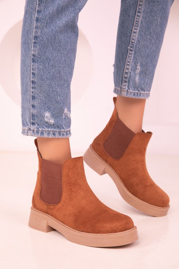 Soho Soho Tan Women's Suede Boots & Booties 18371