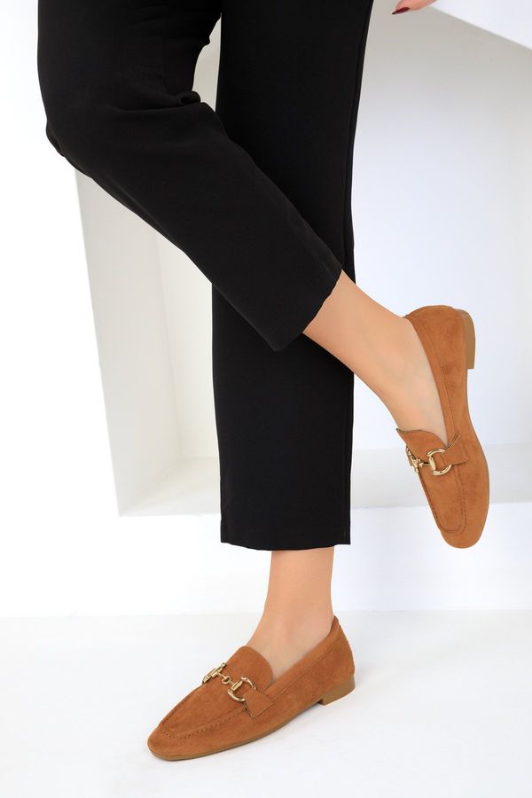 Soho Soho Tan Women's Suede Flats 18930