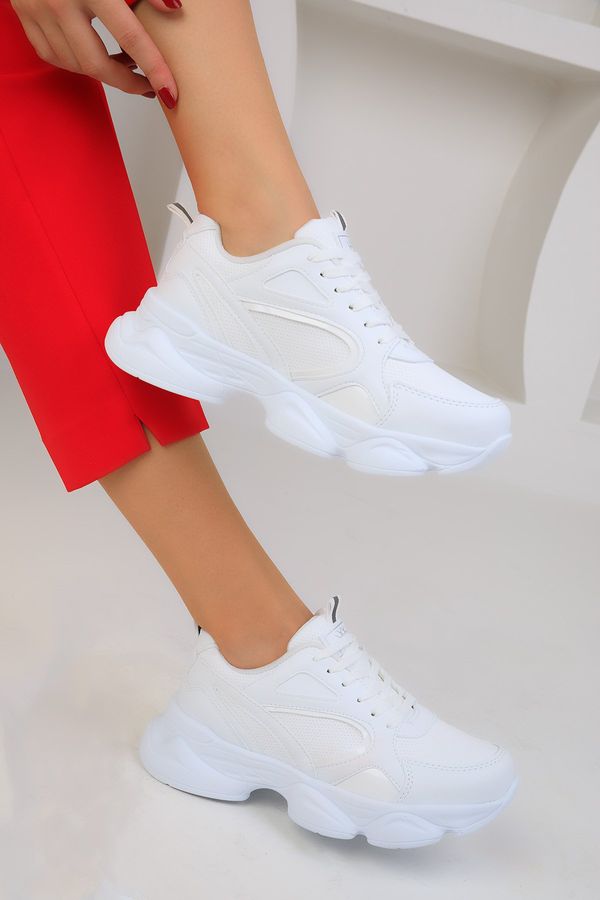 Soho Soho White-C Women's Sneakers 17226