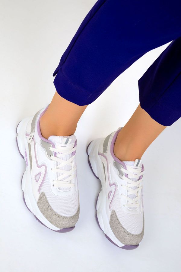 Soho Soho White-Lilac Women's Sneakers 17834