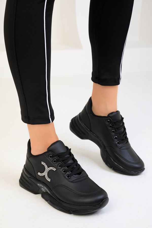 Soho Soho Women's Black-Black Sneakers 18664