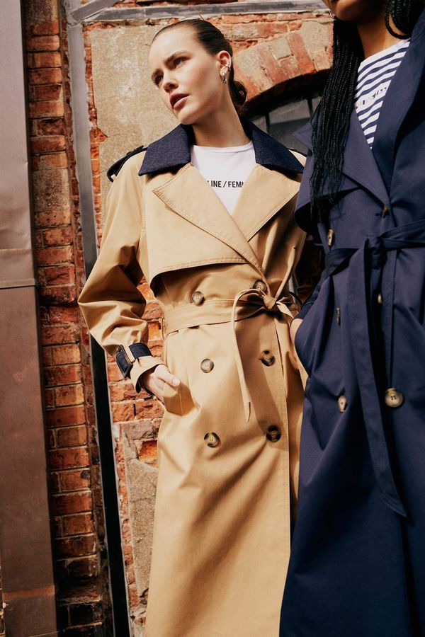 DEFACTO Sorbet X DeFacto Regular Fit Trench Coat