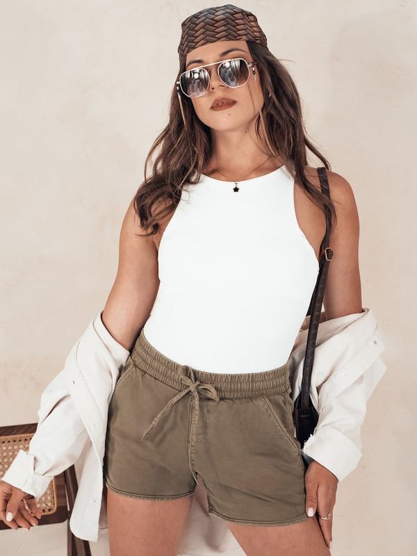 DStreet Spodenki damskie CITYCHIC brązowe Dstreet