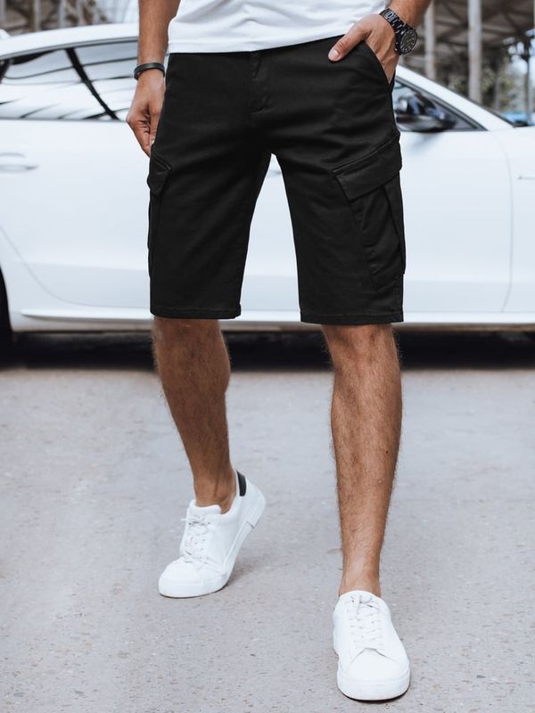 DStreet Spodenki męskie materiałowe czarne Dstreet