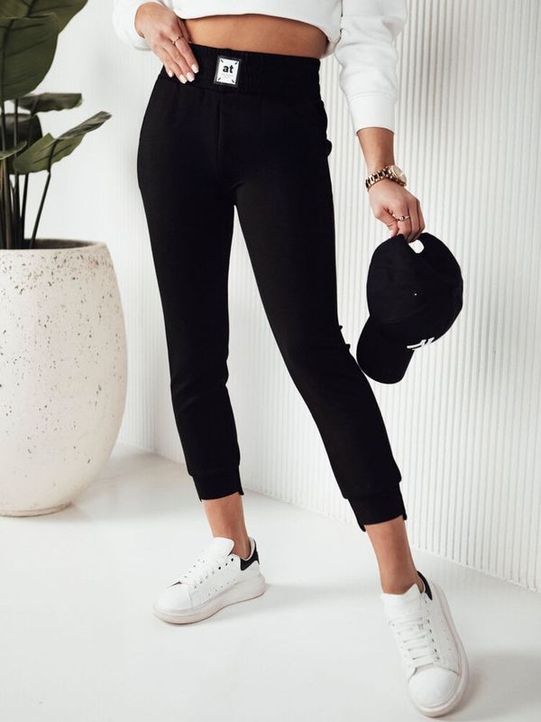 DStreet Spodnie damskie dresowe LOREN czarne Dstreet