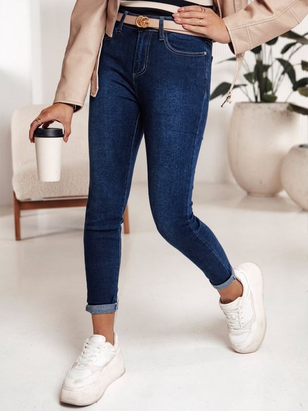 DStreet Spodnie damskie FALERIS jeansowe niebieskie Dstreet