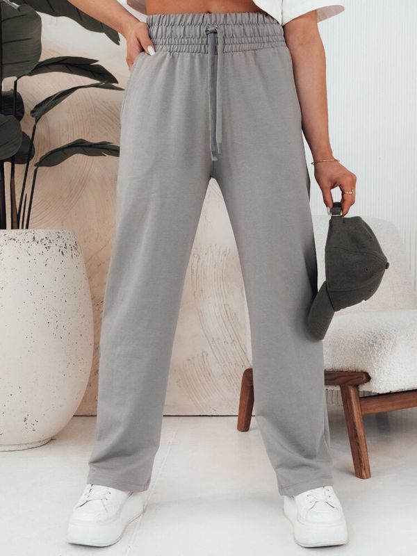 DStreet Spodnie damskie KLINTAL szare Dstreet