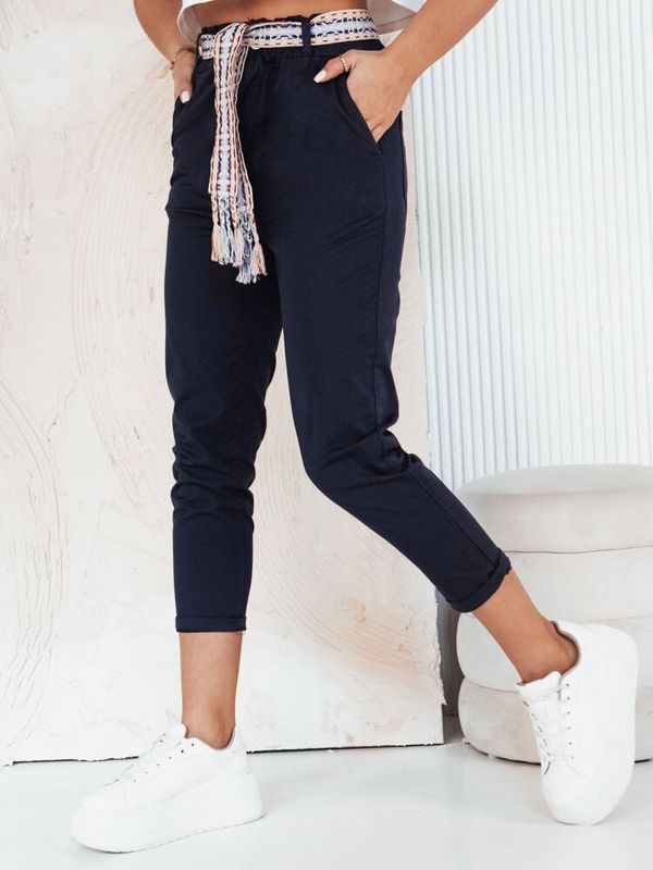 DStreet Spodnie damskie MAFRA granatowe Dstreet