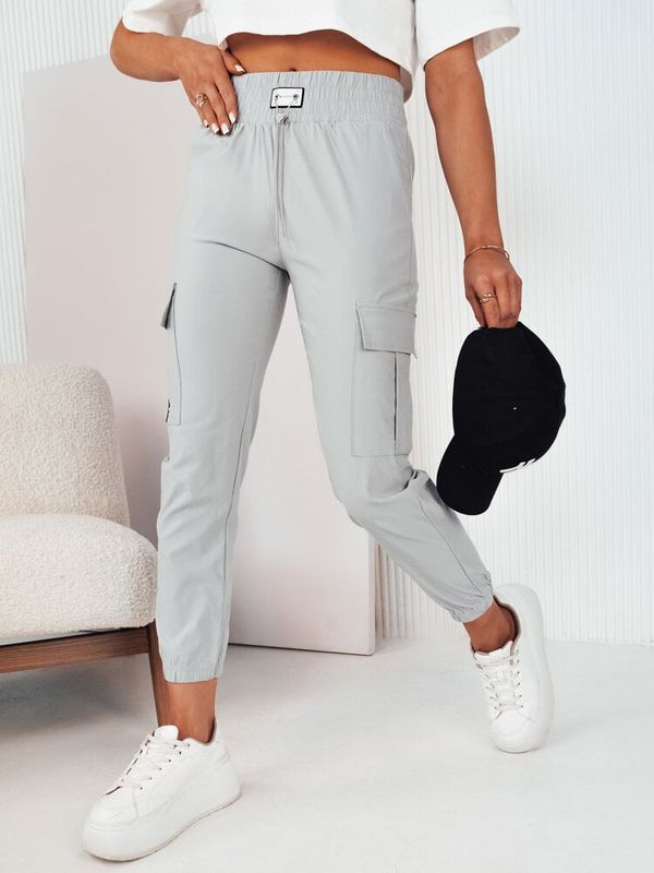 DStreet Spodnie damskie MAREN szare Dstreet