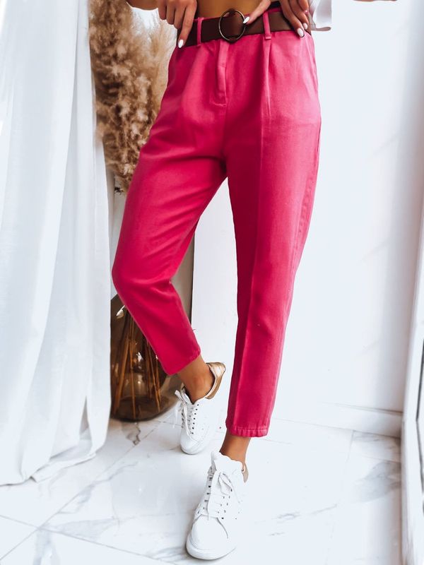 DStreet Spodnie damskie ME BELLA fuksja Dstreet