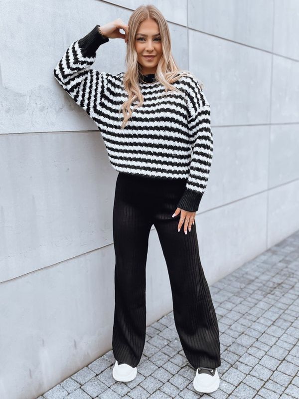 DStreet Spodnie damskie wide leg MOSSYMOOD czarne Dstreet