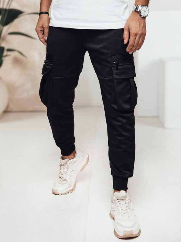 DStreet Spodnie męskie cargo czarne Dstreet