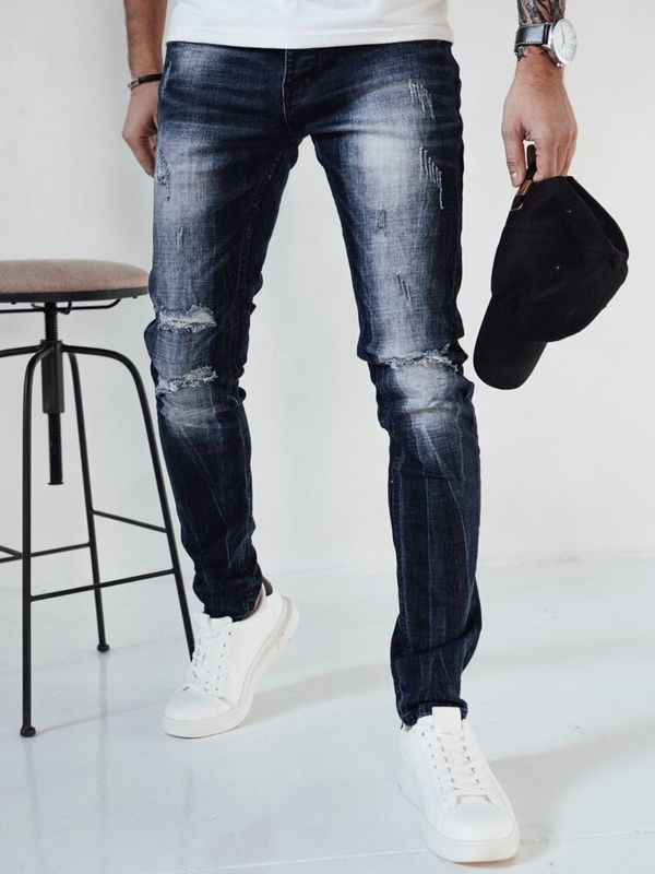 DStreet Spodnie męskie jeansowe granatowe Dstreet