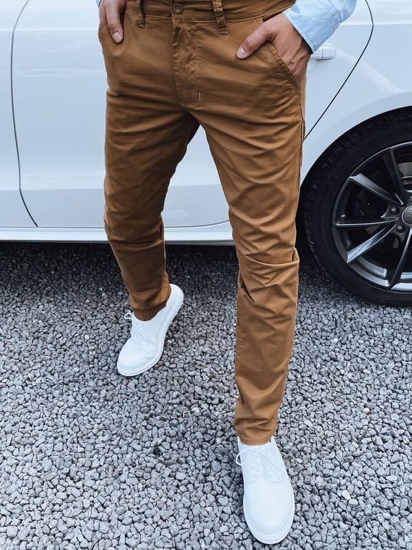 DStreet Spodnie męskie kamelowe Dstreet