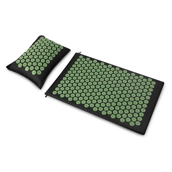 Spokey Spokey AKUMAT Acupressure massage pad with tub, 66 x 42 cm, green