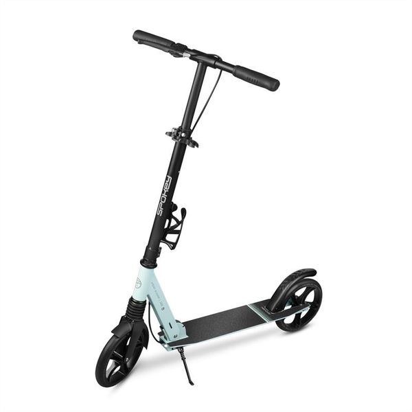 Spokey Spokey CITY FLOW PRO Scooter with hand brake, peg 200 mm, mint