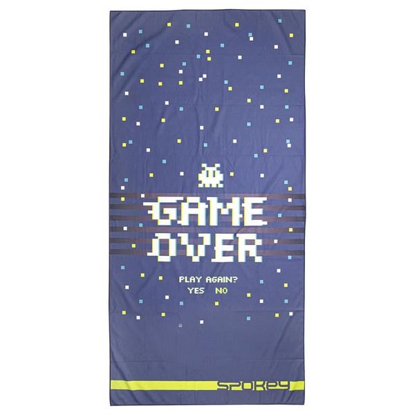 Spokey Spokey GAME OVER Quick-drying sports towel 80x160cm