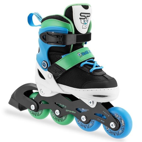 Spokey Spokey JOY Children's collets with a pair of beads, black-blue, ABEC7 Carbon, size 27-30