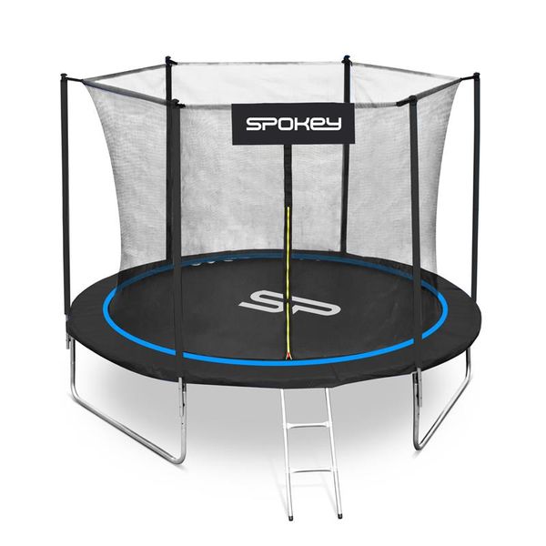 Spokey Spokey JUMPER Trampoline clear-blue, priemer 244 cm, incl. protective net and ladder