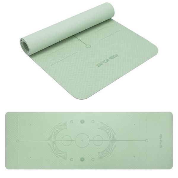 Spokey Spokey MANDALA Yoga mat, 180 x 60 x 0,4 cm, green