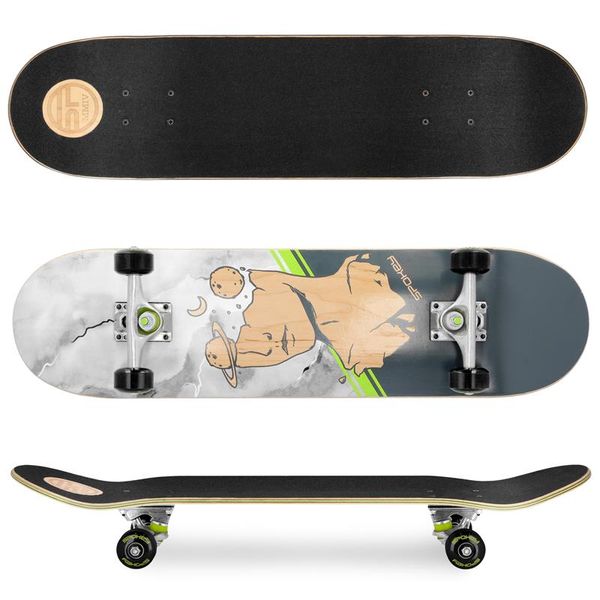 Spokey Spokey SKALLE PRO Skateboard 78,7 x 20 cm, ABEC7, grey