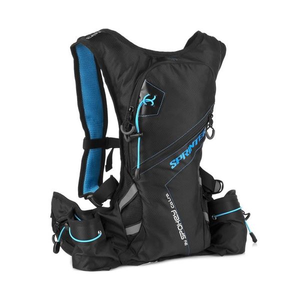 Spokey Spokey SPRINTER Sports, cycling and running backpack 5 l, blue/clear, waterproof