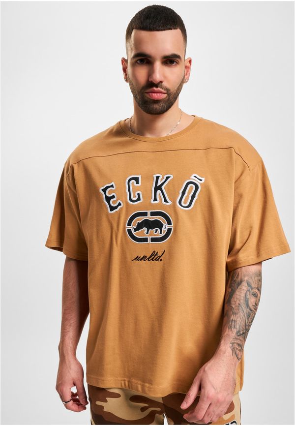 Ecko Unltd. Společnost Ecko Unltd. Brown T-shirt Boxy Cut