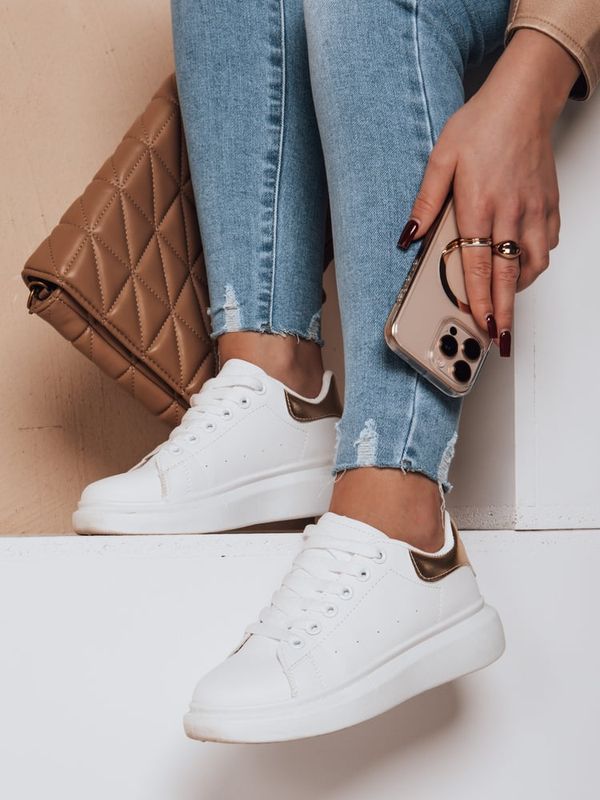 DStreet Sportowe sneakersy damskie DOMINI  złote Dstreet