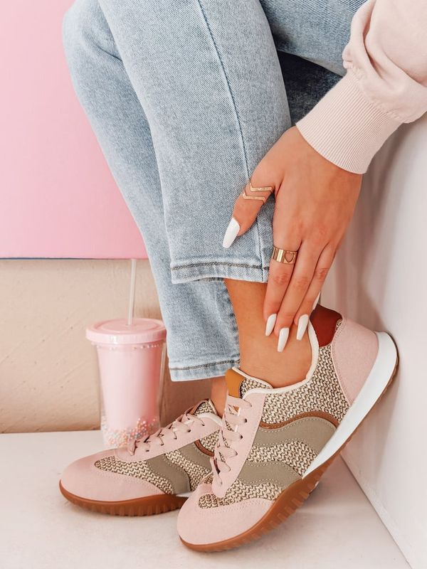 DStreet Sportowe sneakersy damskie INFAMES różowe Dstreet