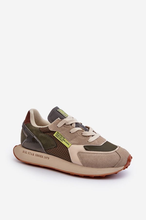 BIG STAR SHOES Sports Shoes Men's Sneakers Memory Foam System Big Star Khaki