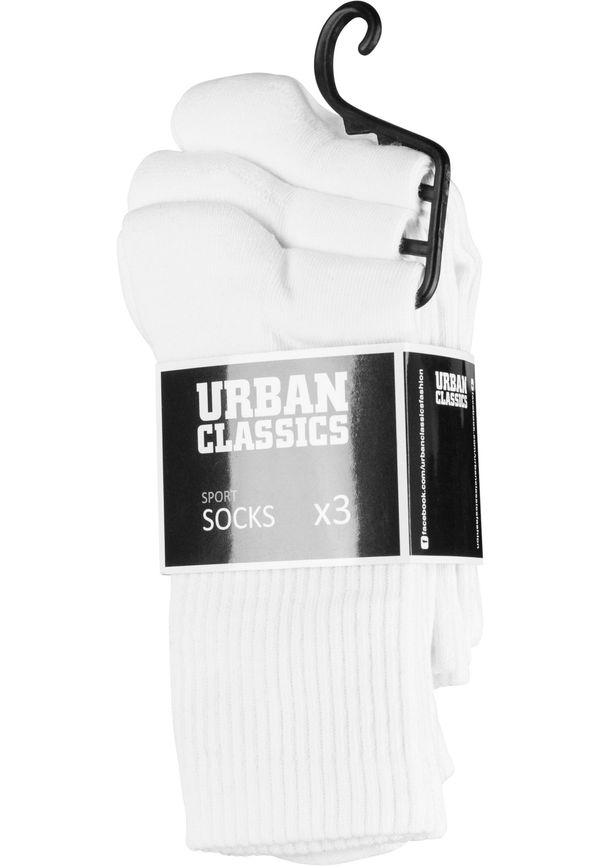 Urban Classics Sports Socks 3-Pack White