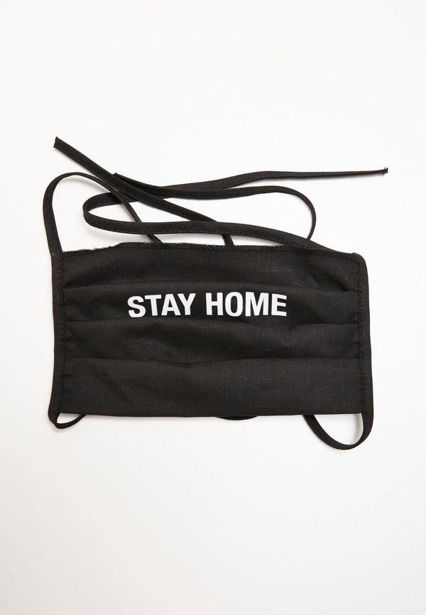 MT Accessoires Stay Home Face Mask Black